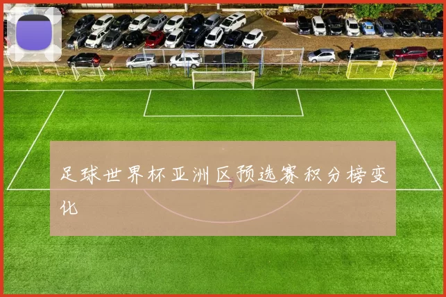 足球世界杯亚洲区预选赛积分榜变化